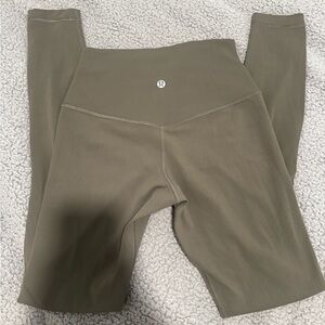 lululemon athletica Olive Green High-Rise Leggings